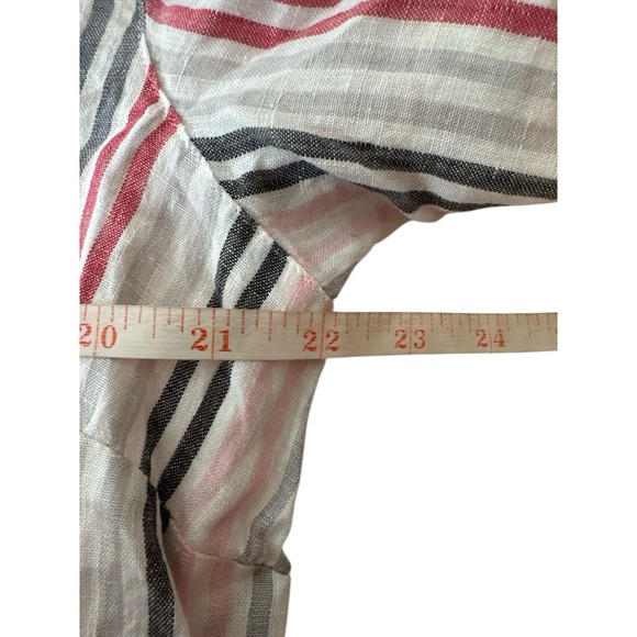 J.Jill Love‎ Linen 100% Linen Shirt Women Large Essential Button Up Summer Beach - Picture 6 of 9